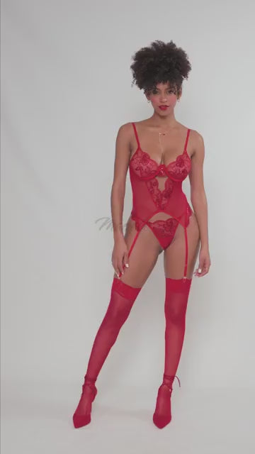 Charger la vidéo: Guêpière Romantic rendez-vous