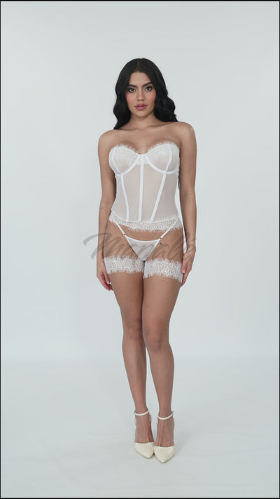 Lace and Serenity Mesh-Korsett