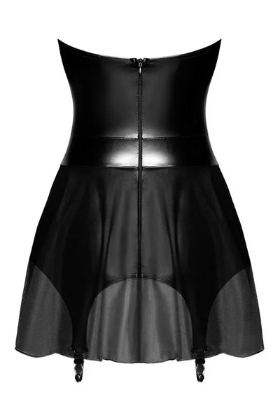 Robe bustier wetlook Ligne Privée par Noir Handmade