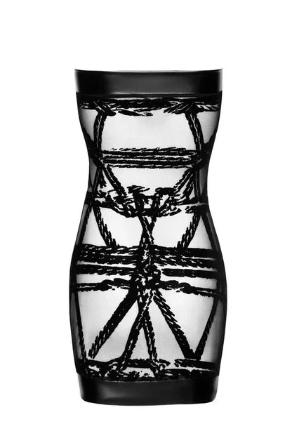 Robe courte Bondesque F359 par Noir Handmade