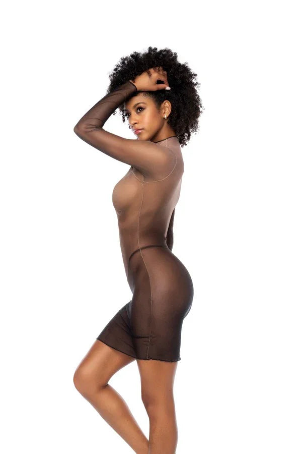 Robe transparente Midnight Shadow par Mapalé lingerie