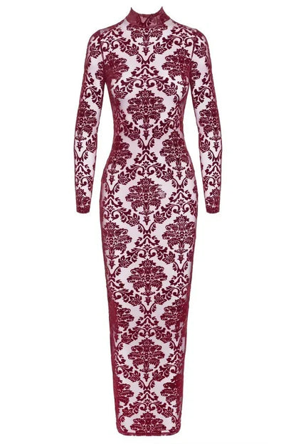 Robe longue Kink Royal F383 par Noir Handmade