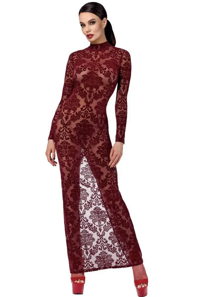 Robe longue Kink Royal F383 par Noir Handmade