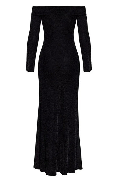 Robe longue noire Ligne Privée par Noir Handmade