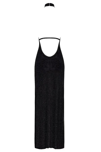 Robe longue Onyx F372 par Noir Handmade