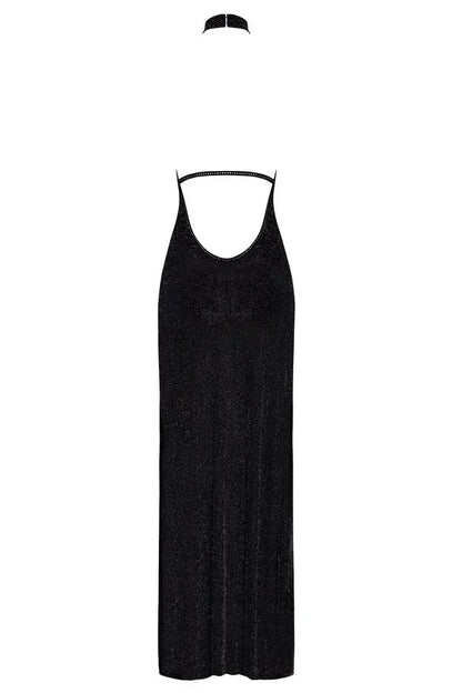 Robe longue Onyx F372 par Noir Handmade