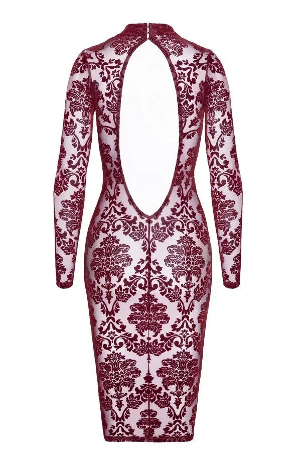 Robe midi Kink Royal F384 par Noir Handmade