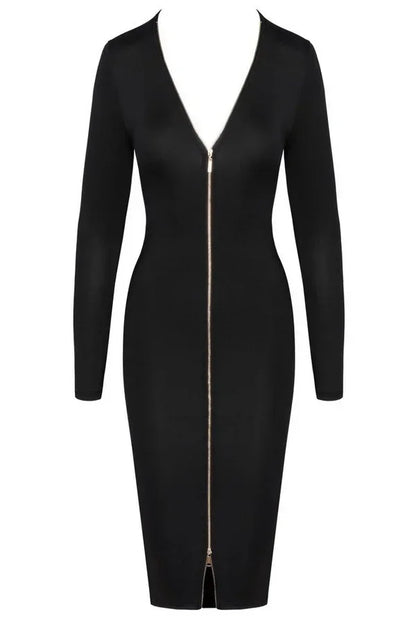 Robe midi zip argenté par Cottelli lingerie