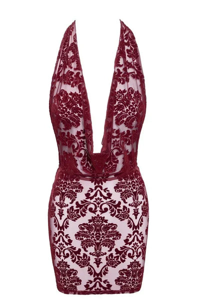 Robe mini Kink Royal F385 par Noir Handmade