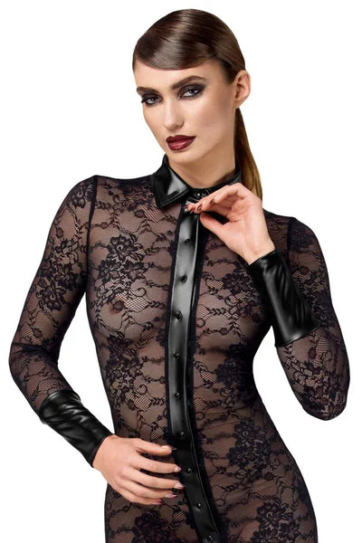 Robe ouvrable Noirelle F376 par Noir Handmade