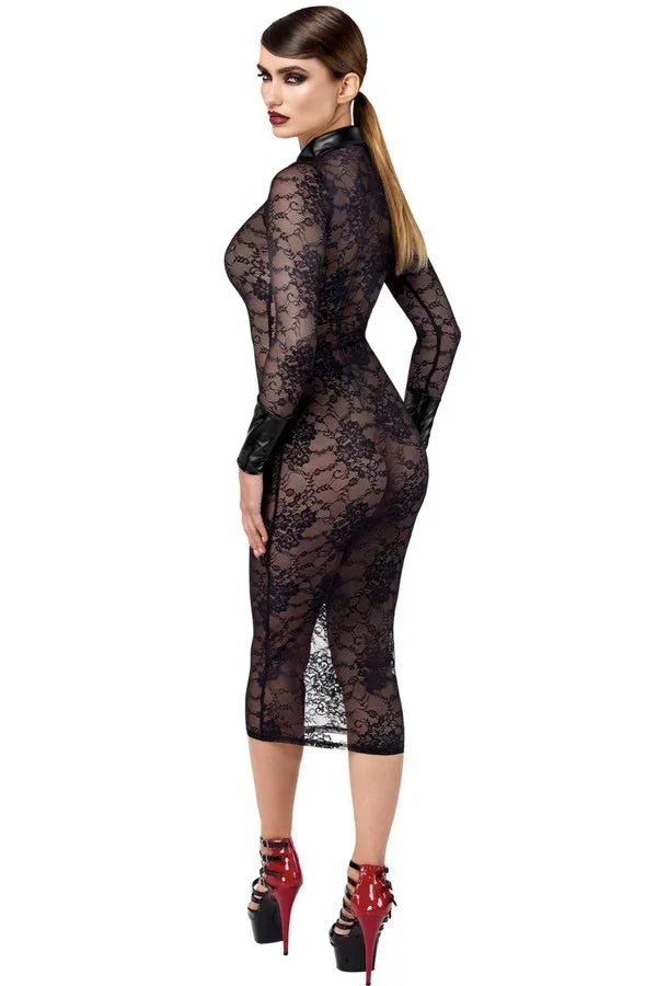 Robe ouvrable Noirelle F376 par Noir Handmade