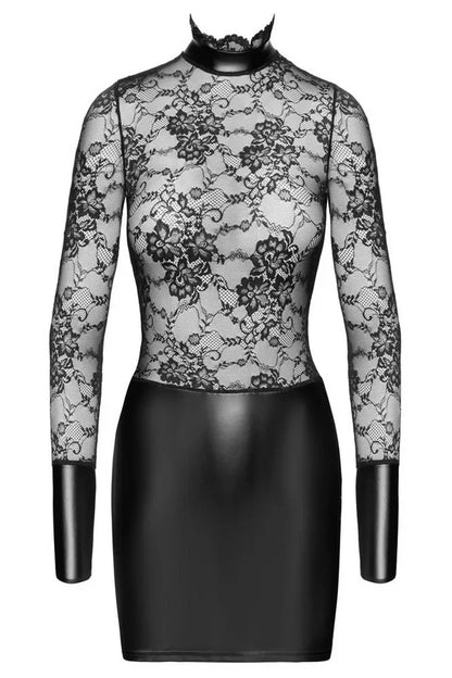 Robe résille noire Ligne Privée par Noir Handmade