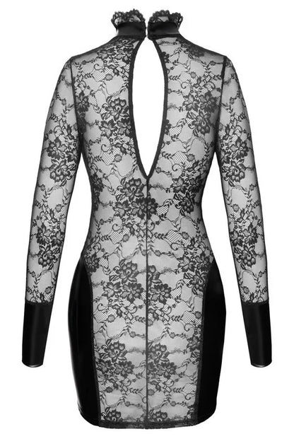 Robe résille noire Ligne Privée par Noir Handmade