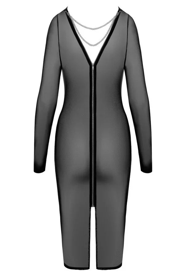 Robe transparente zippée par Cottelli lingerie