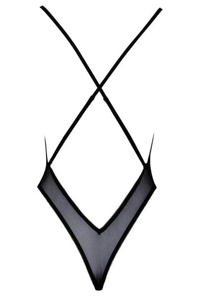 Body noir Florable par Kissable