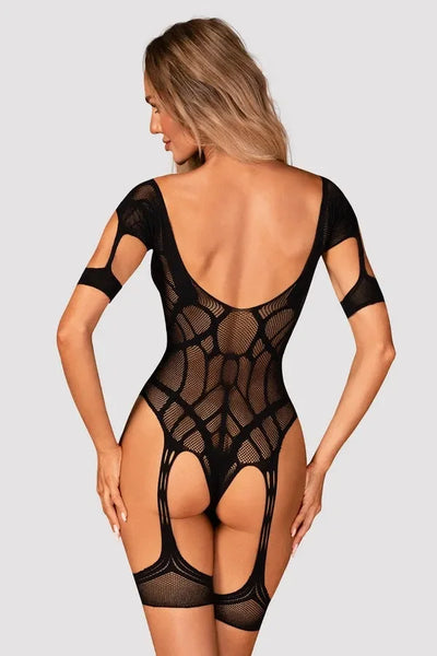 Body résille jarretelles G334 par Obsessive