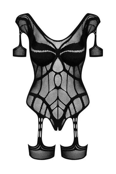 Body résille jarretelles G334 par Obsessive