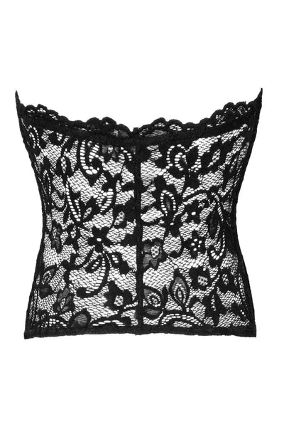 Corset dentelle transparente par Noir Handmade