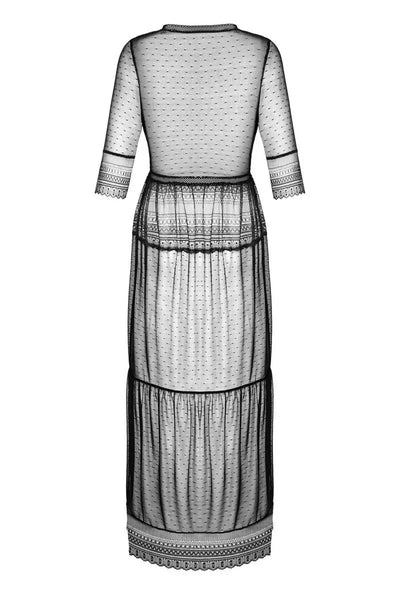 Déshabillé noir Estiqua par Obsessive