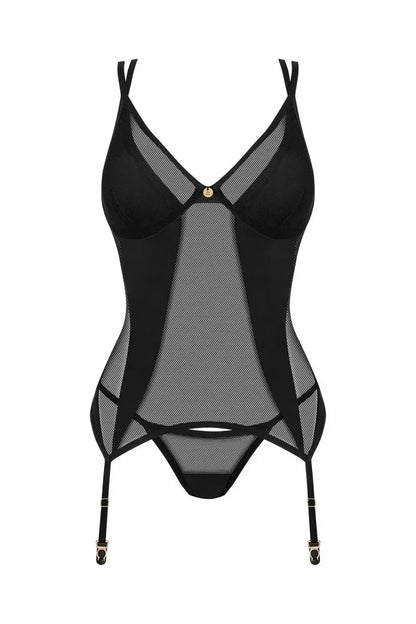 Guêpière transparente Nesari par Obsessive