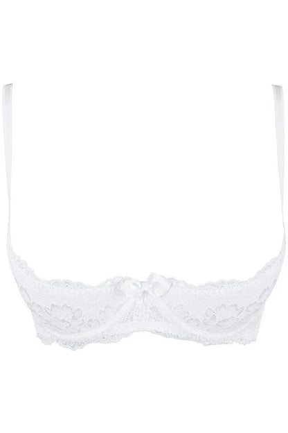 Soutien-gorge ouvert blanc V-9821 par Axami