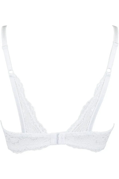 Soutien-gorge ouvert blanc V-9821 par Axami