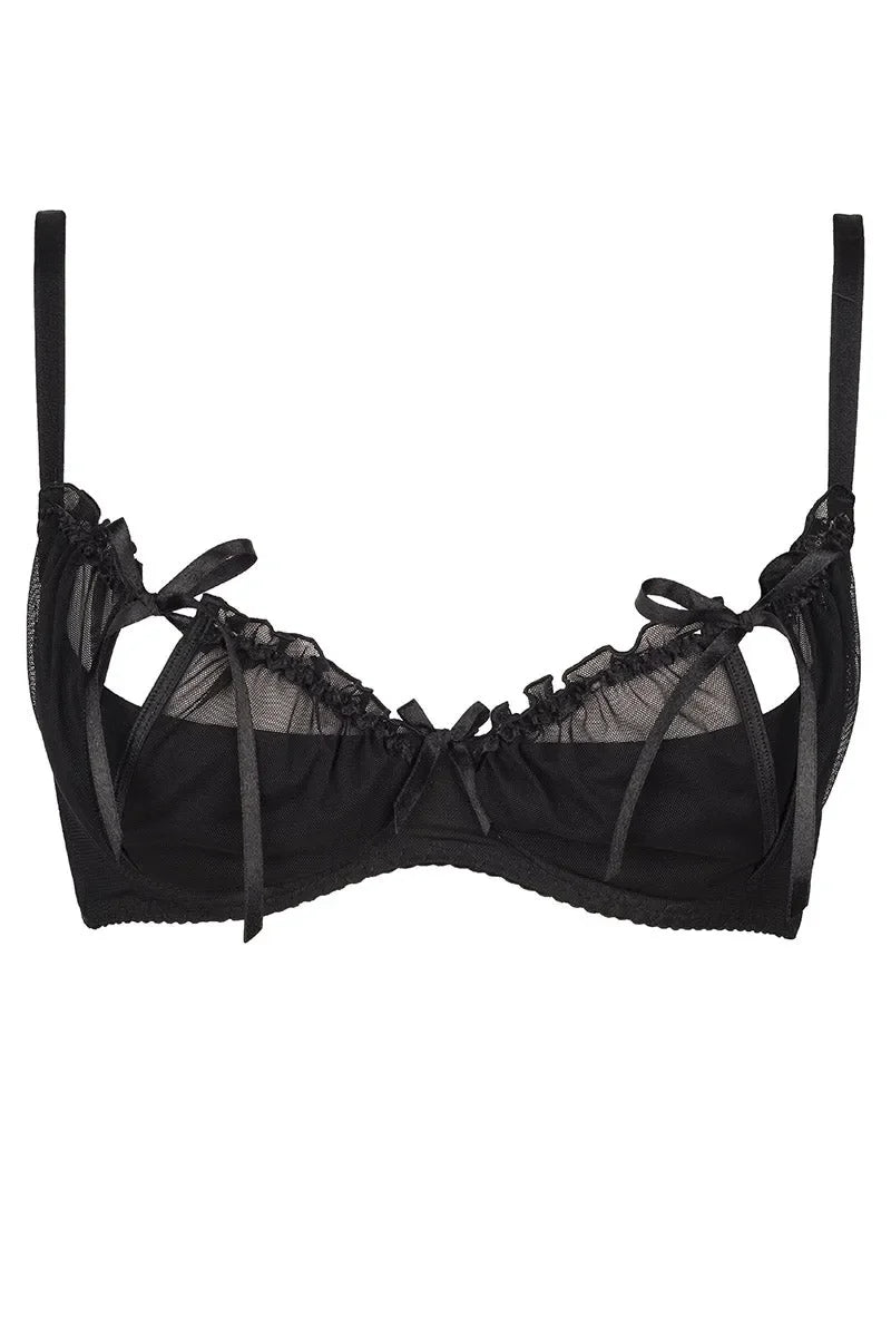Soutien-gorge ouvert Charbon V-6451 par Axami