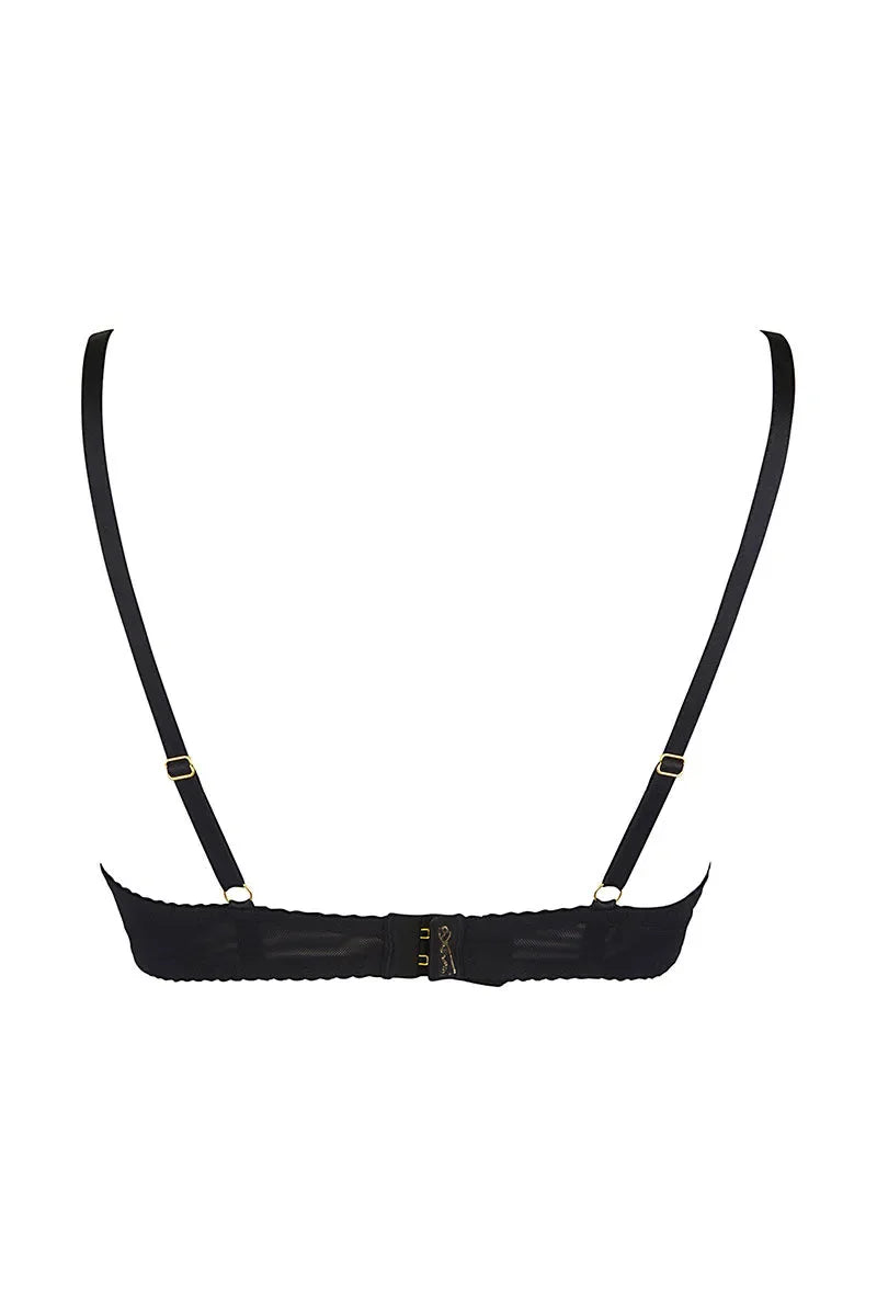 Soutien-gorge ouvert fleurs V-10021 par Axami