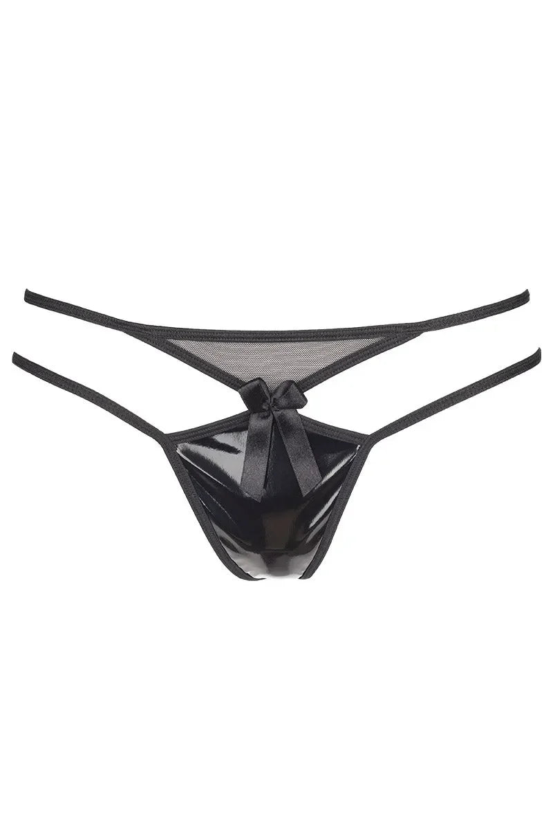 Soutien-gorge ouvert Noir V-6471 par Axami