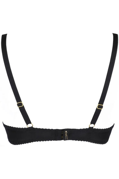 Soutien-gorge ouvert noir V-9781 par Axami