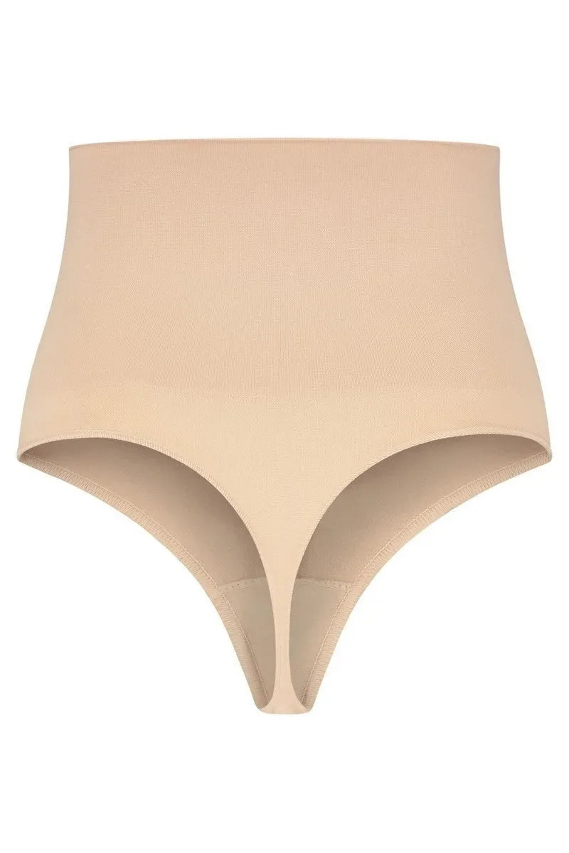 String taille haute sans couture beige par Bye Bra