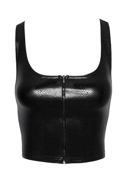 Top peau de serpent F275 par Noir Handmade
