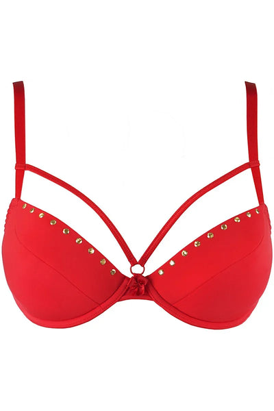Soutien-gorge rouge V-10351 par Axami